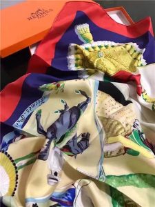 Hermes Silk Scarf (Varied Colors)