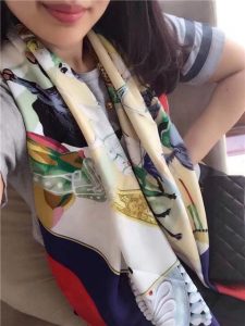 Hermes Silk Scarf (Varied Colors)