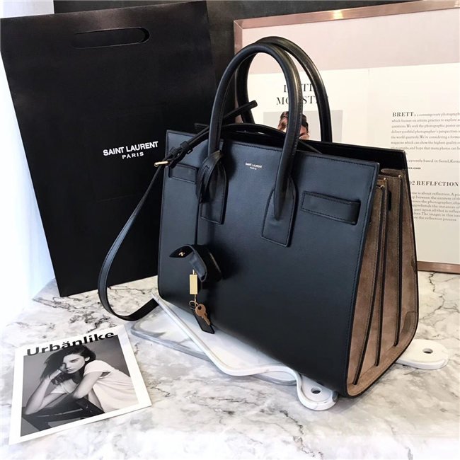 Yves Saint Laurent Classic Small SAC DE JOUR Black Leather