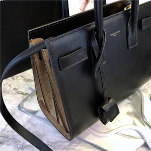 Yves Saint Laurent Classic Baby SAC DE JOUR Black Leather
