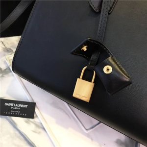 Yves Saint Laurent Classic Baby SAC DE JOUR Black Leather