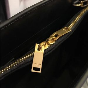 Yves Saint Laurent Classic Baby SAC DE JOUR Black Leather