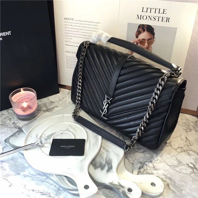 Yves Saint Laurent Classic Large Bag Leather (Varied Colors)