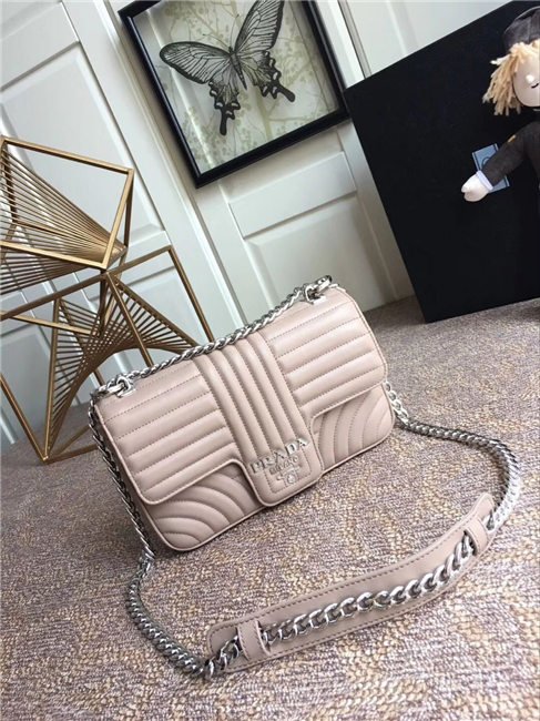 Prada Diagramme Leather Shoulder Bag (Varied Colors)