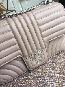 Prada Diagramme Leather Shoulder Bag (Varied Colors)