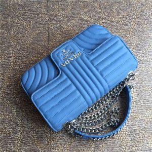 Prada Diagramme Leather Shoulder Bag (Varied Colors)