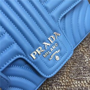 Prada Diagramme Leather Shoulder Bag (Varied Colors)
