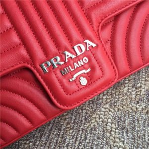 Prada Diagramme Leather Shoulder Bag (Varied Colors)