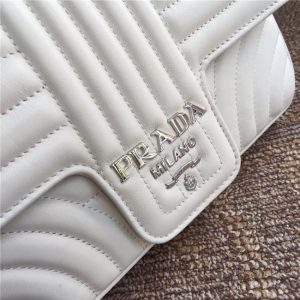 Prada Diagramme Leather Shoulder Bag (Varied Colors)