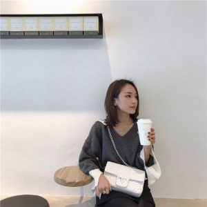 Prada Diagramme Leather Shoulder Bag (Varied Colors)