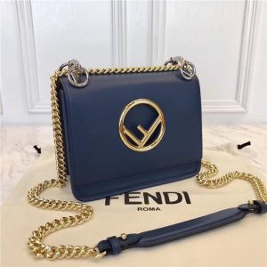 Fendi Kan I Small Leather Bag (Varied Colors)
