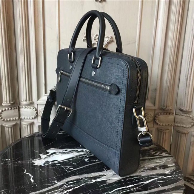 Louis Vuitton Canyon Briefcase Blue Marine