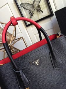 Prada Double Textured-leather Tote (Varied Colors)