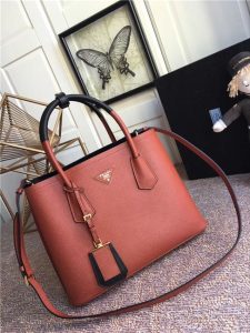 Prada Double Textured-leather Tote (Varied Colors)