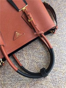 Prada Double Textured-leather Tote (Varied Colors)