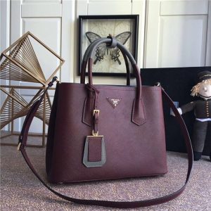 Prada Double Textured-leather Tote (Varied Colors)