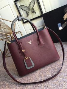 Prada Double Textured-leather Tote (Varied Colors)