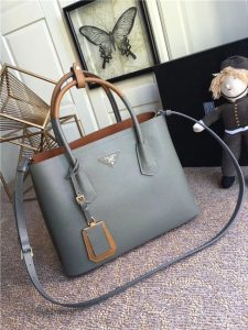 Prada Double Textured-leather Tote (Varied Colors)