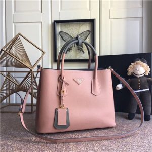 Prada Double Textured-leather Tote (Varied Colors)