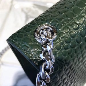 Yves Saint Laurent Medium Kate Tassel Chain Bag Crocodile Embossed Shiny Leather (Varied Colors)