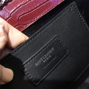 Yves Saint Laurent Medium Kate Tassel Chain Bag Crocodile Embossed Shiny Leather (Varied Colors)
