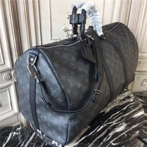 Louis Vuitton Keepall Bandouliere 55 Monogram Eclipse Canvas