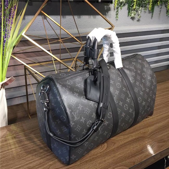 Louis Vuitton Keepall Bandouliere 45 Monogram Eclipse Canvas