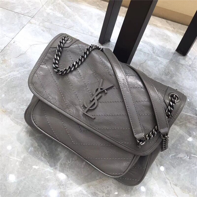 Yves Saint Laurent Medium Niki Chain Bag Grey