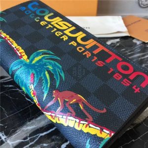 Louis Vuitton Brazza Wallet Damier Cobalt Canvas