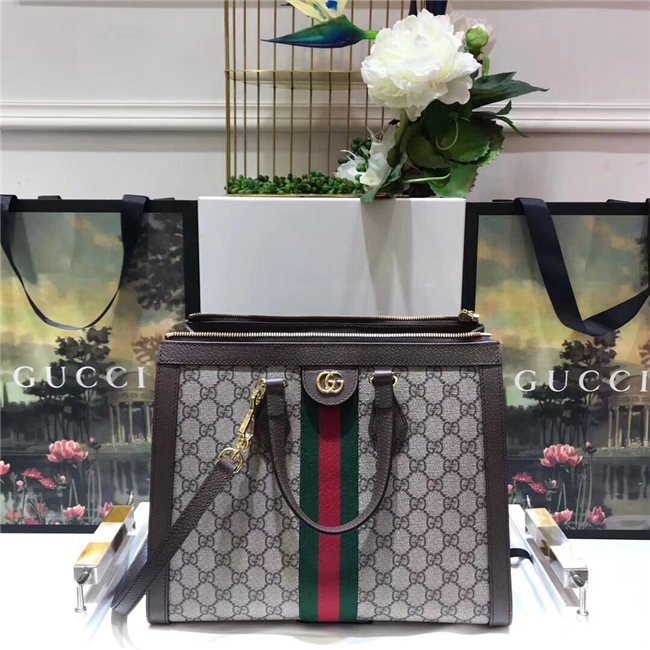 Gucci Ophidia GG Medium Top Handle Bag