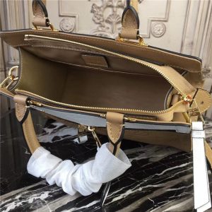 Louis Vuitton Zipped Handbag PM Monogram Empreinte Leather Papyrus Creme