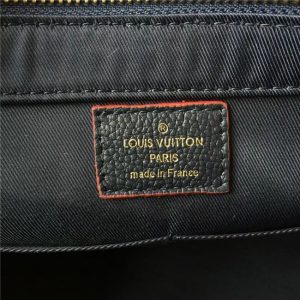 Louis Vuitton Zipped Handbag PM Monogram Empreinte Leather Marine Rouge