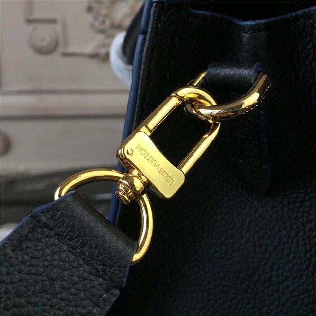 Louis Vuitton Zipped Handbag PM Monogram Empreinte Leather Black