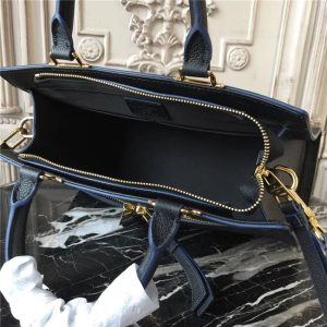 Louis Vuitton Zipped Handbag PM Monogram Empreinte Leather Black