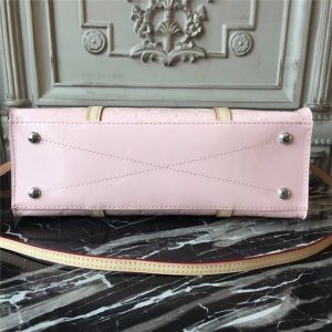 Louis Vuitton Neo Triangle Monogram Embossed Patent Leather Rose Ballerine