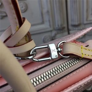 Louis Vuitton Neo Triangle Monogram Embossed Patent Leather Rose Ballerine