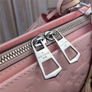 Louis Vuitton Neo Triangle Monogram Embossed Patent Leather Rose Ballerine