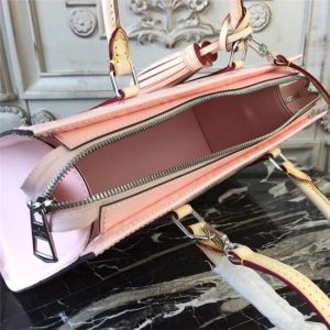 Louis Vuitton Neo Triangle Monogram Embossed Patent Leather Rose Ballerine