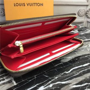 Louis Vuitton Zippy Wallet Monogram Canvas Coquelicot