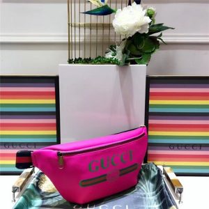 Gucci Print Leather Belt Bag (Varied Colors)