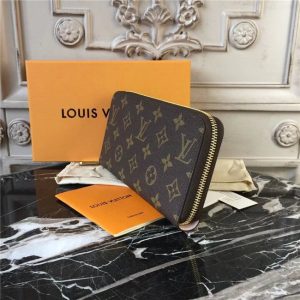Louis Vuitton Zippy Wallet Monogram Canvas Rose Ballerine