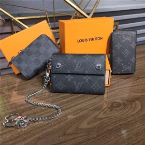 Louis Vuitton Car Key Case Monogram Eclipse Canvas