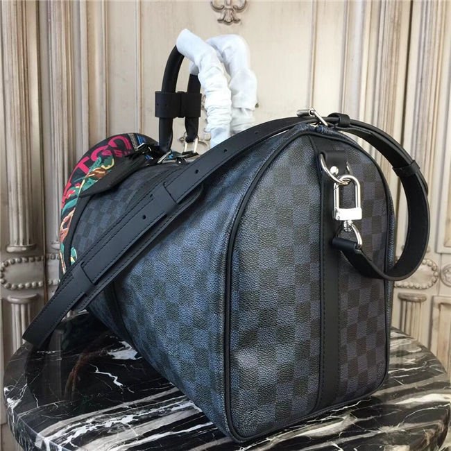 Louis Vuitton Keepall Bandouliere 45 Damier Cobalt Canvas