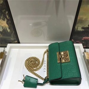 Gucci Padlock Small GG Signature Shoulder Bag (Varied Color) Leather