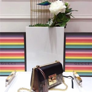 Gucci Padlock small GG Supreme Canvas Shoulder Bag (Varied Colors)