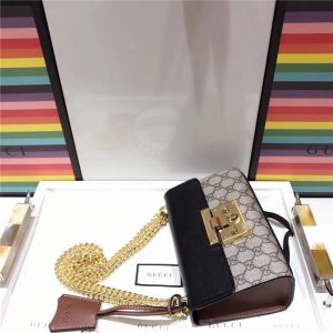 Gucci Padlock small GG Supreme Canvas Shoulder Bag (Varied Colors)