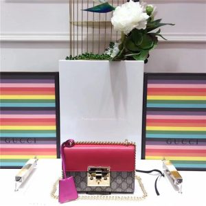 Gucci Padlock small GG Supreme Canvas Shoulder Bag (Varied Colors)