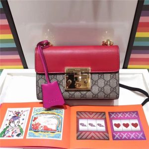 Gucci Padlock small GG Supreme Canvas Shoulder Bag (Varied Colors)