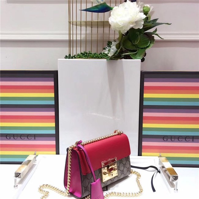 Gucci Padlock small GG Supreme Canvas Shoulder Bag (Varied Colors)