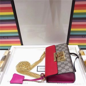 Gucci Padlock small GG Supreme Canvas Shoulder Bag (Varied Colors)
